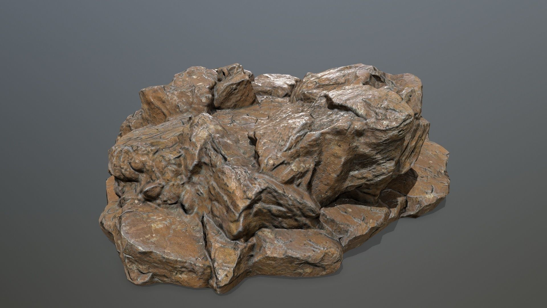 Rock 11 Low-poly 3D model_5