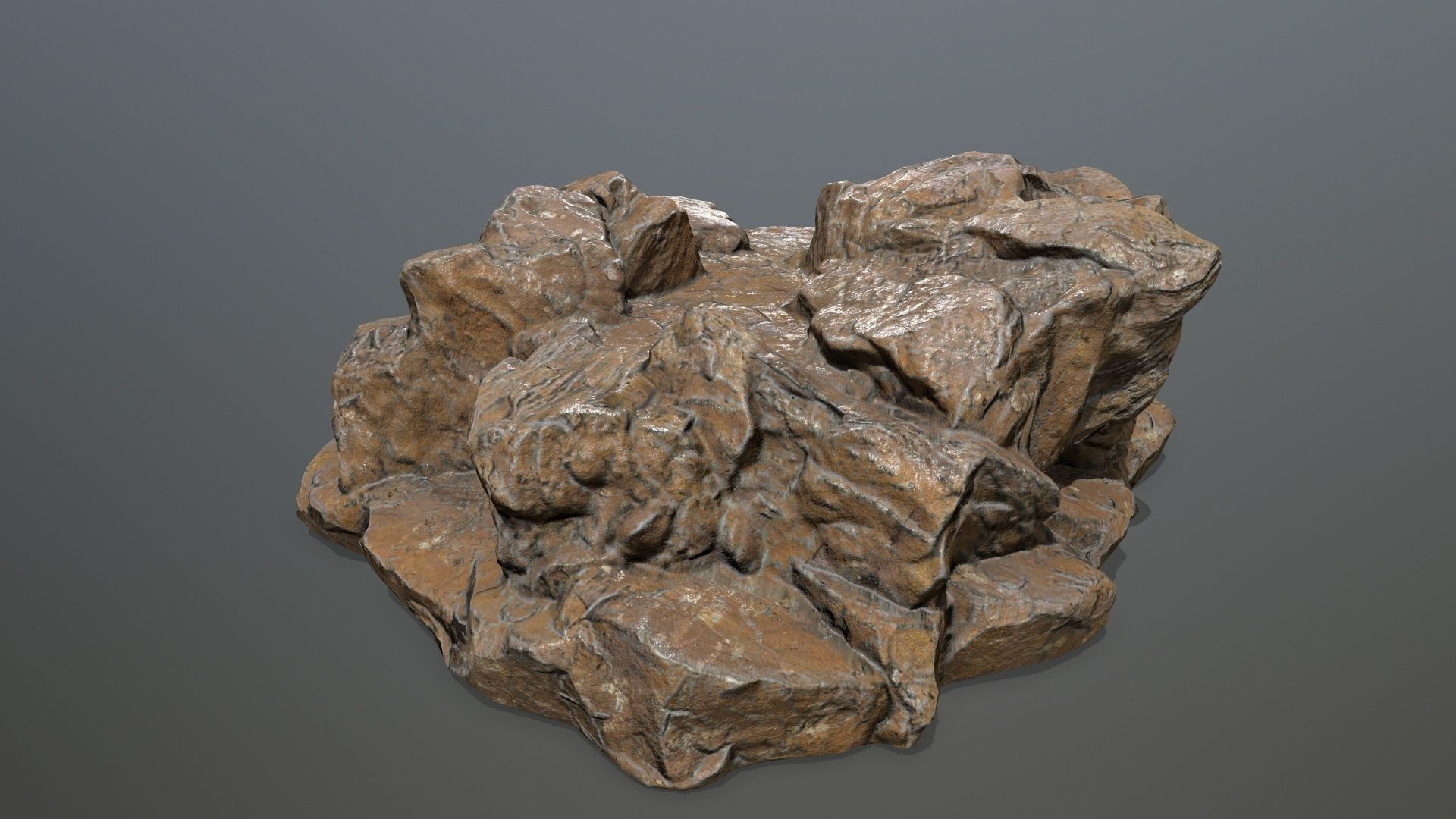 Rock 11 Low-poly 3D model_6