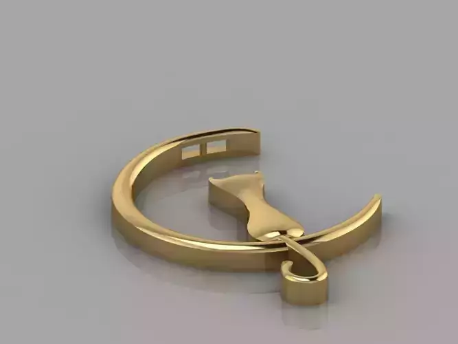 GC GOLD H022- Diamond NECKLACE 3D 