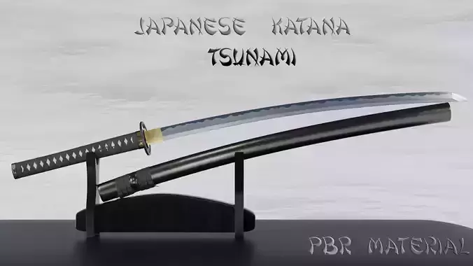 Tsunami katana 3D model