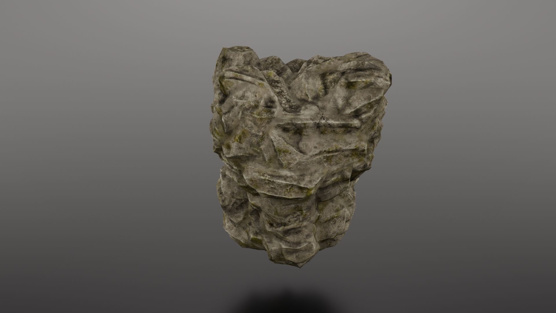 Rock Formation 2 Low-poly 3D model_8