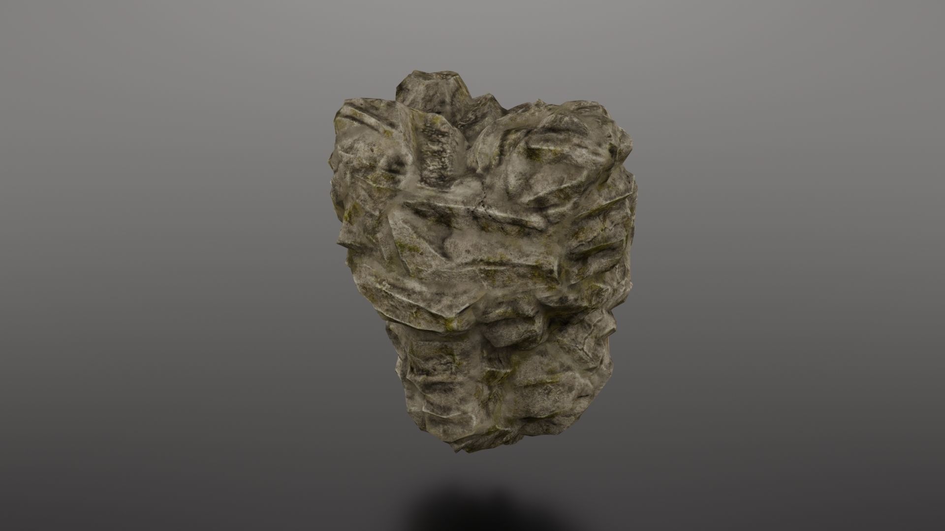 Rock Formation 2 Low-poly 3D model_6