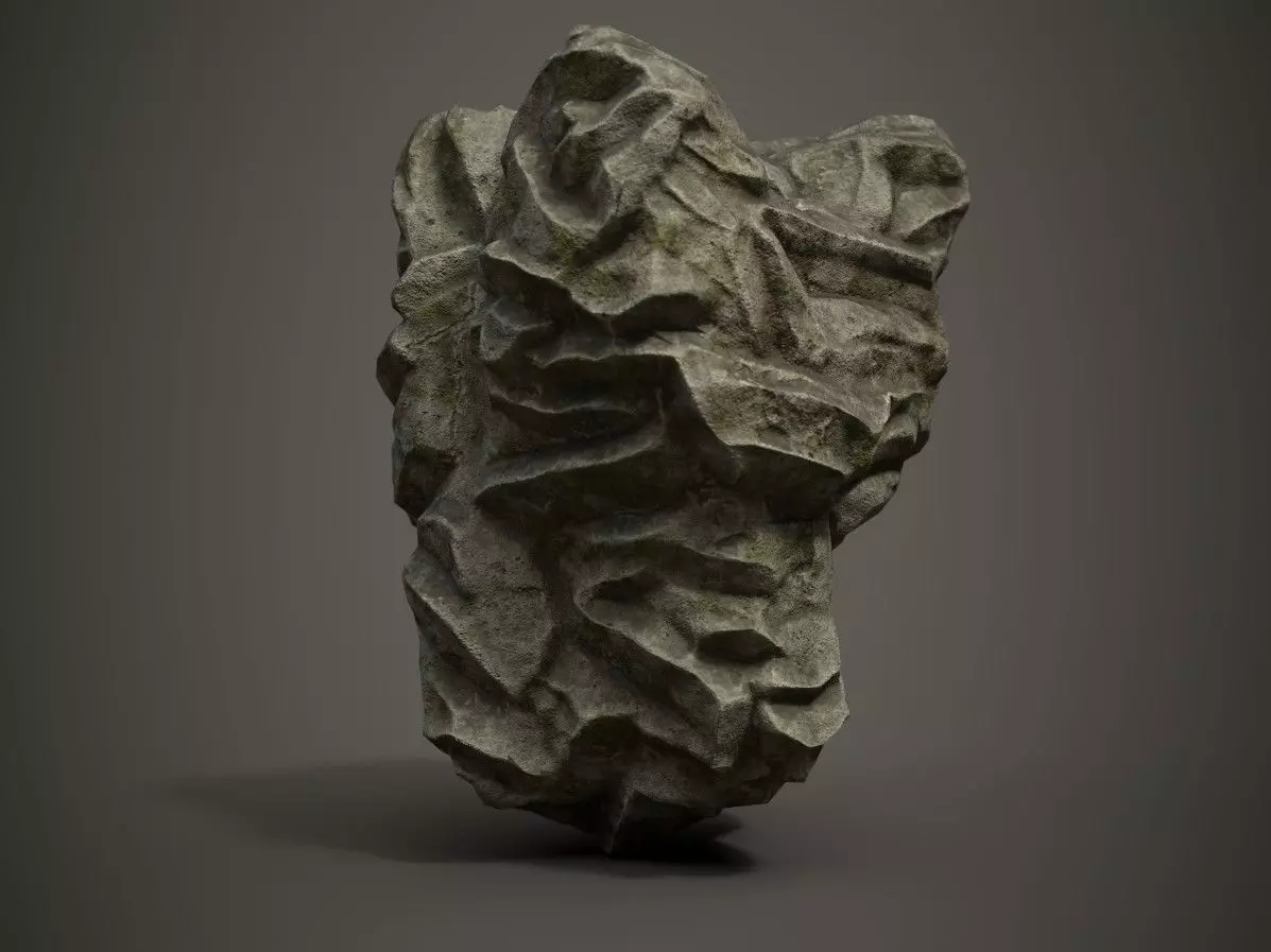 Rock Formation 2 Low-poly 3D model_0