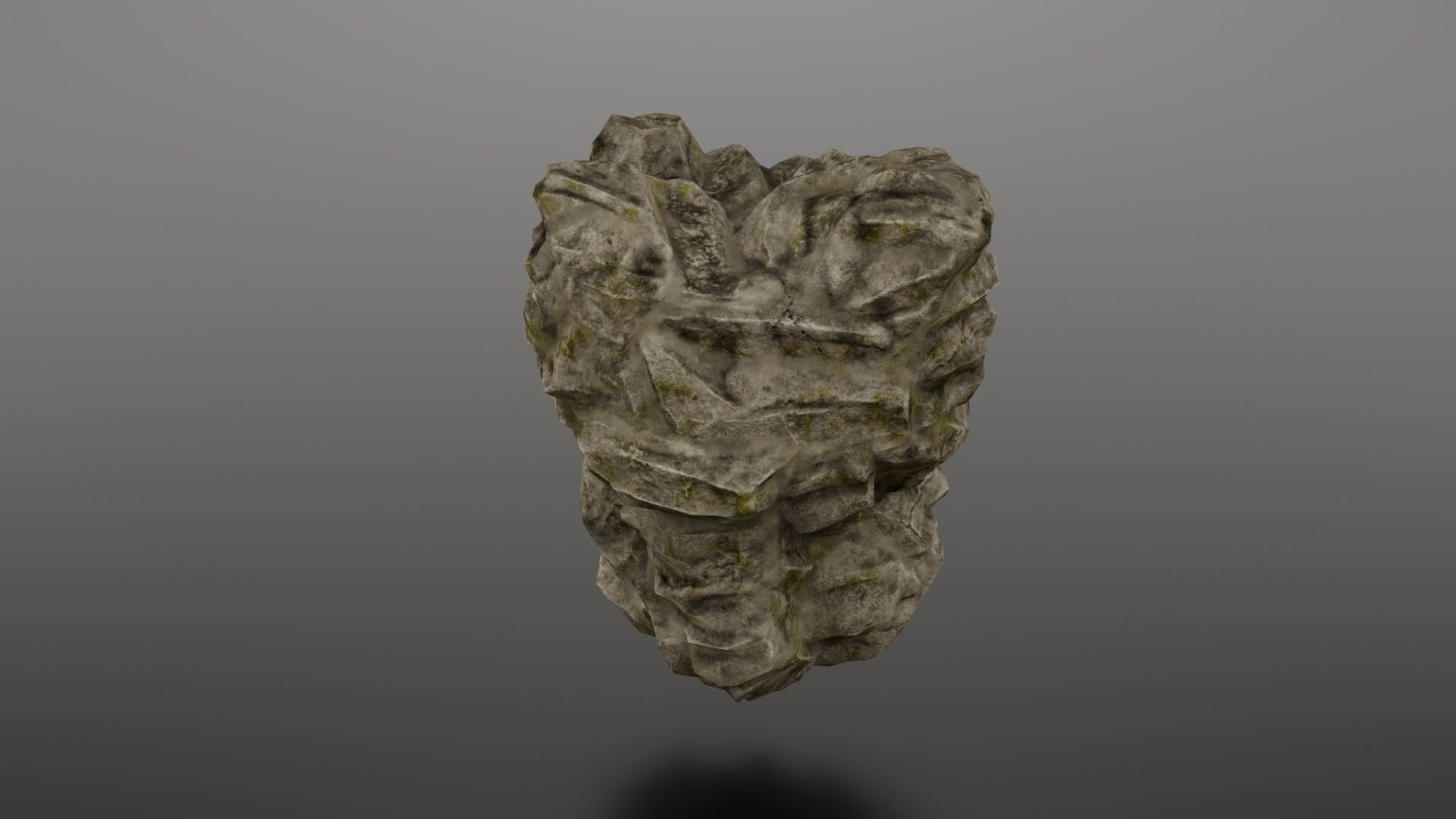 Rock Formation 2 Low-poly 3D model_7