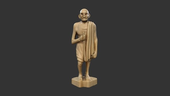 Ivory Gandhi v4 Low-poly 3D model