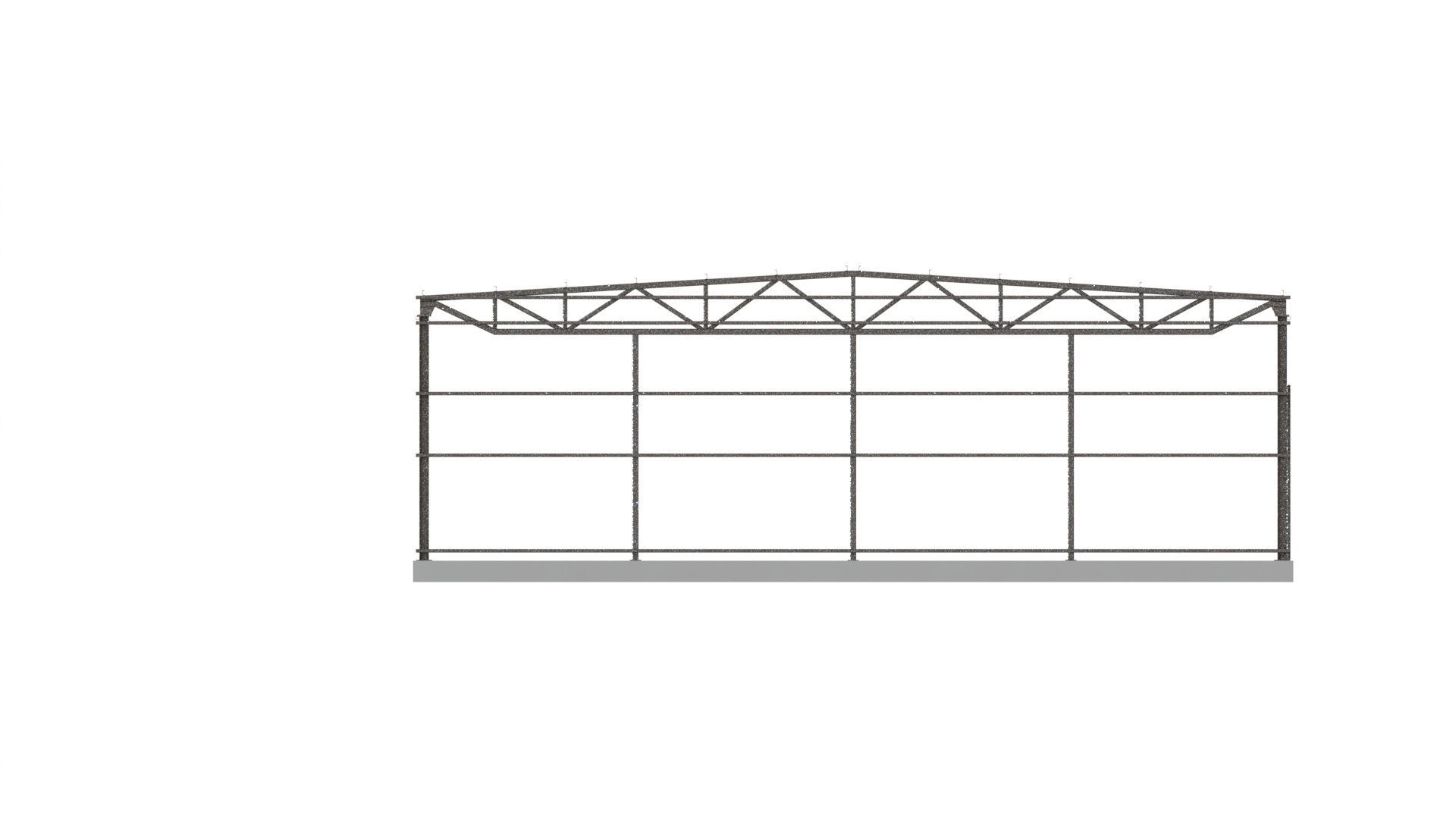 Hall 30x20x7m 3D model_2