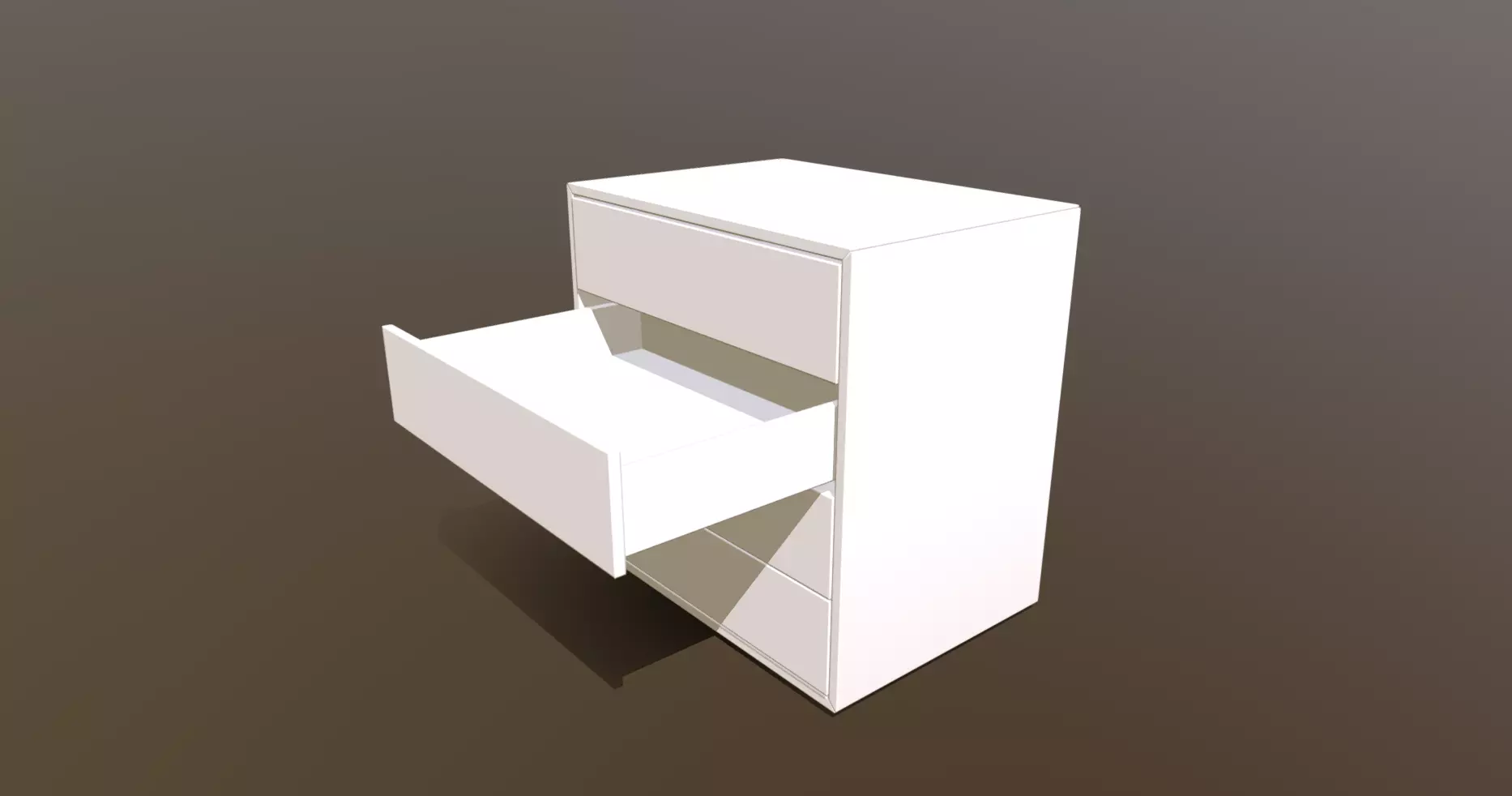 Animated Drawer Shelf 05 3D model