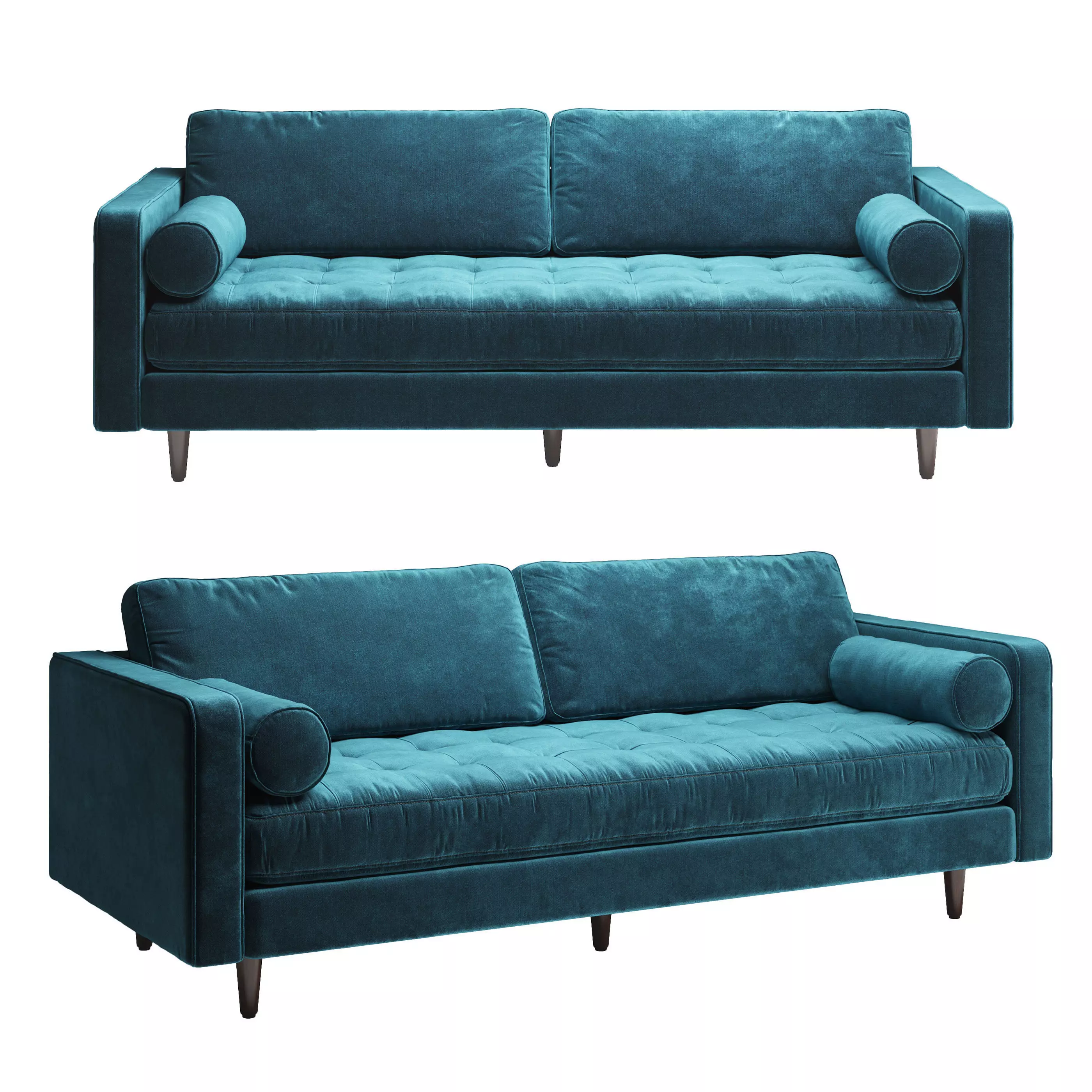 Article Pacific Blue Sven Sofa 3D model