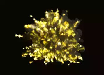 Big Explosion Green Screen