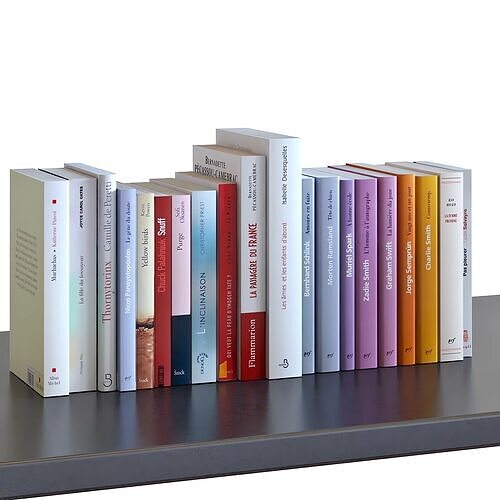 Books Set 06 Digest 3D model