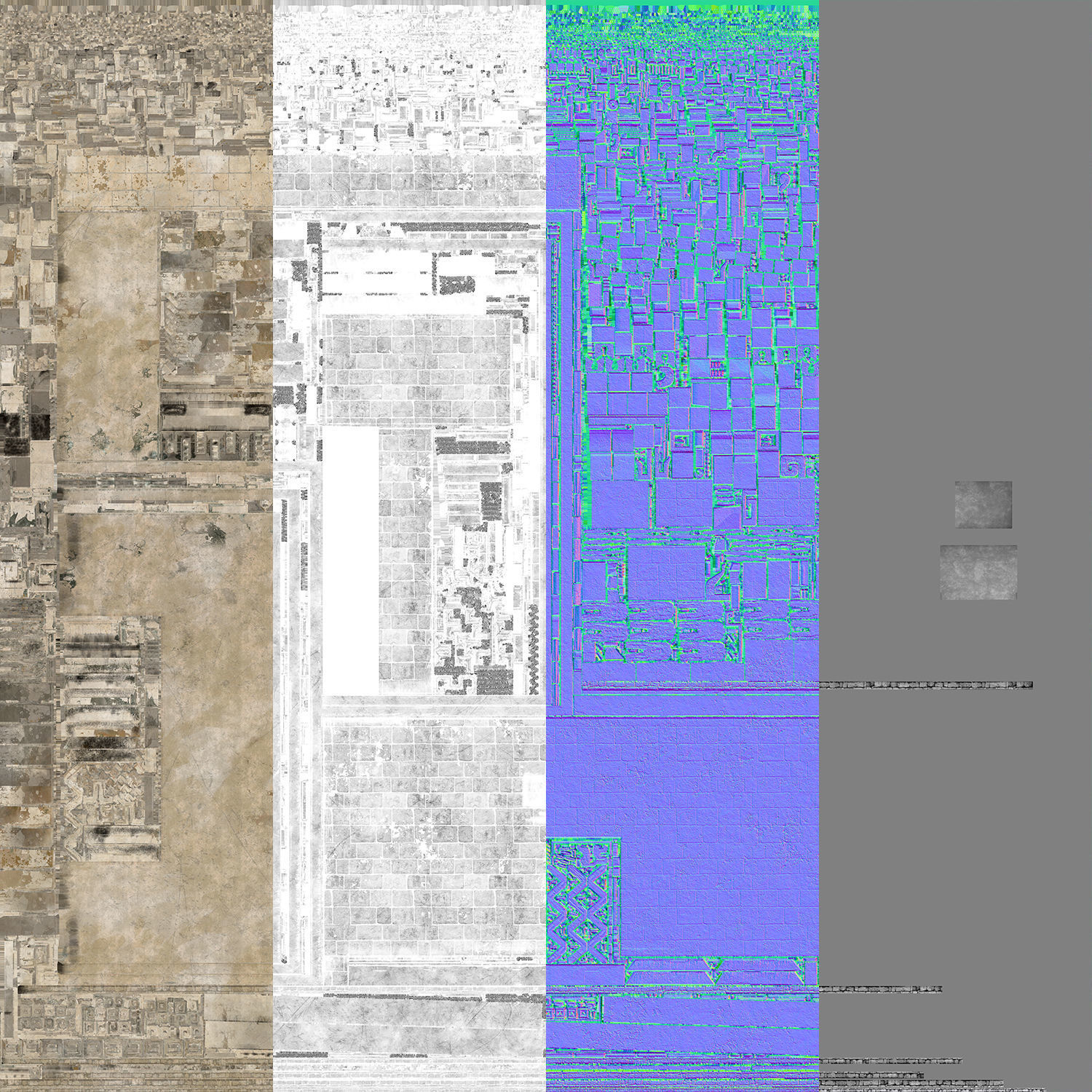 Mayan Building Hochob Low Poly PBR Low-poly 3D model_10