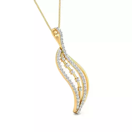 Women pendant-earrings set 3dm stl render detail