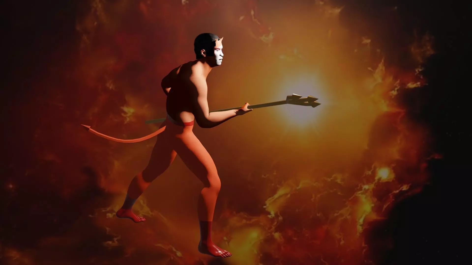 Arizona Sundevils Fan 3D model_0