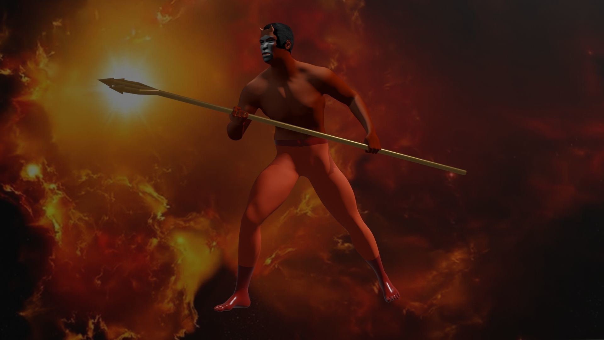 Arizona Sundevils Fan 3D model_1