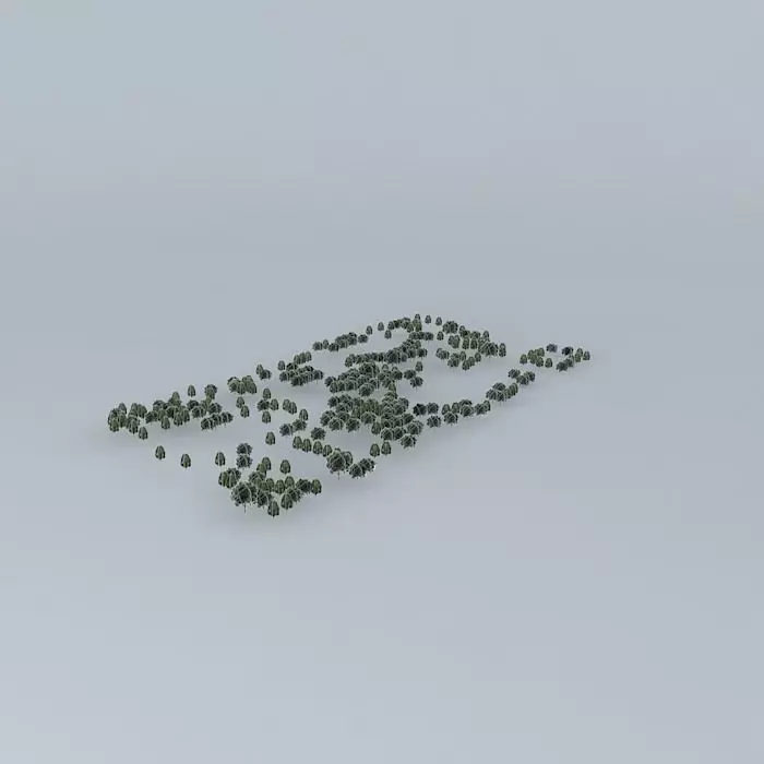 Trees in culture street Free 3D model