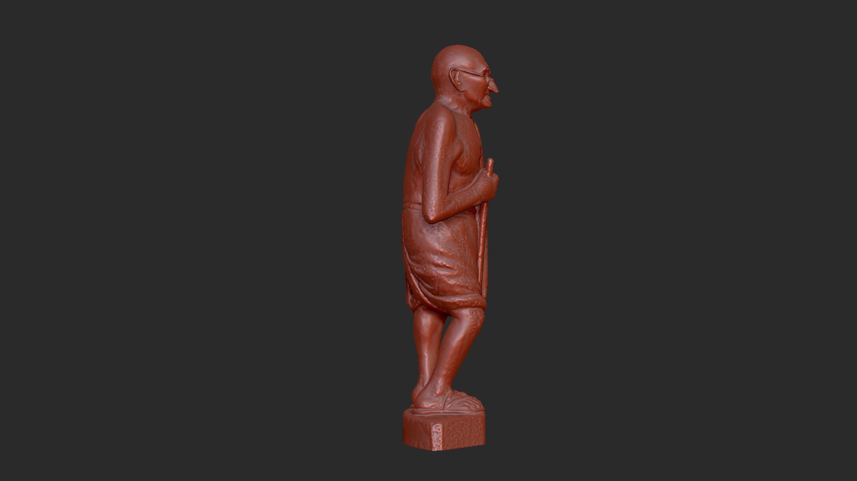 Ivory Gandhi v4 3DP 3D print model_17