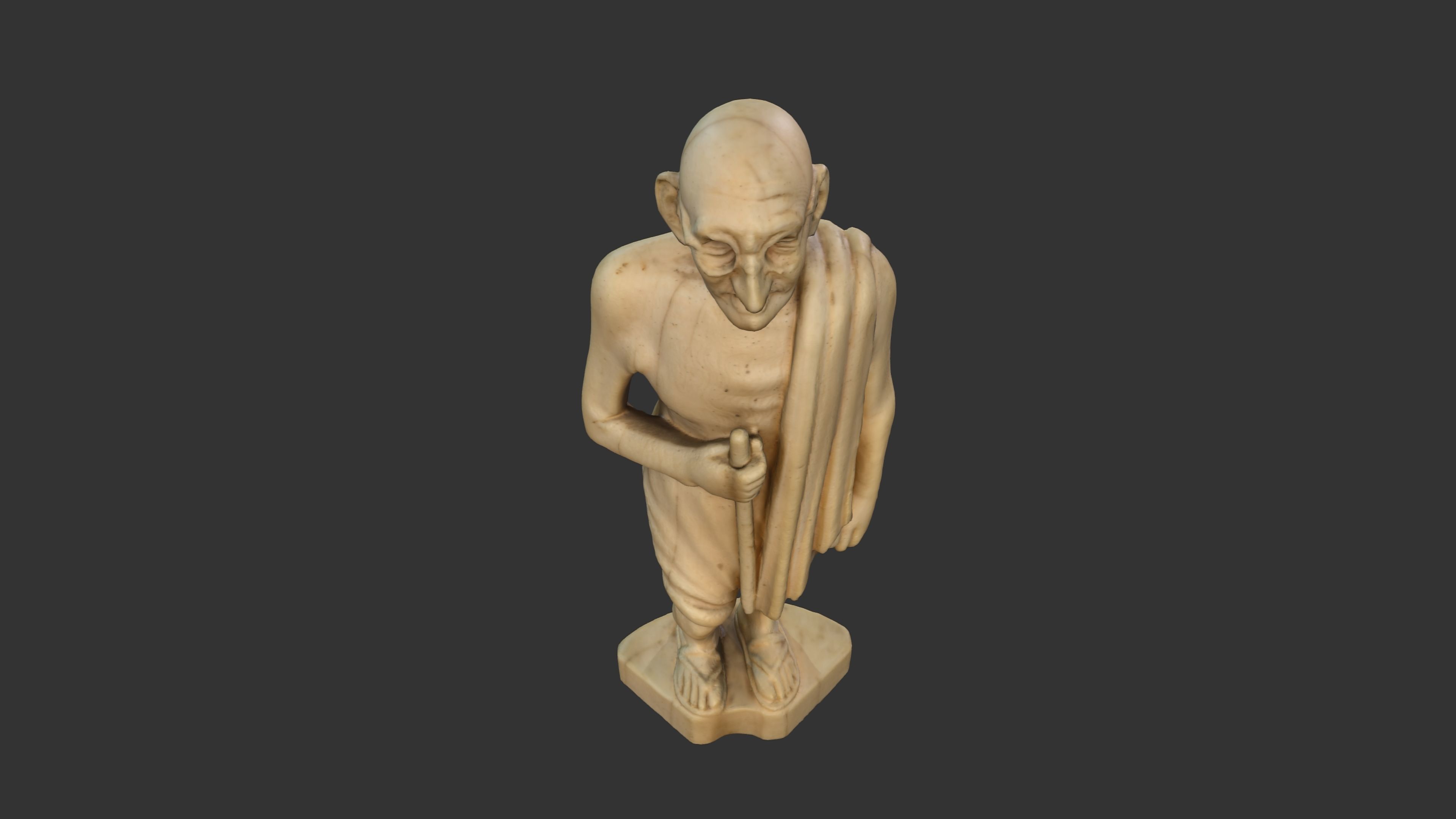 Ivory Gandhi v4 3DP 3D print model_31