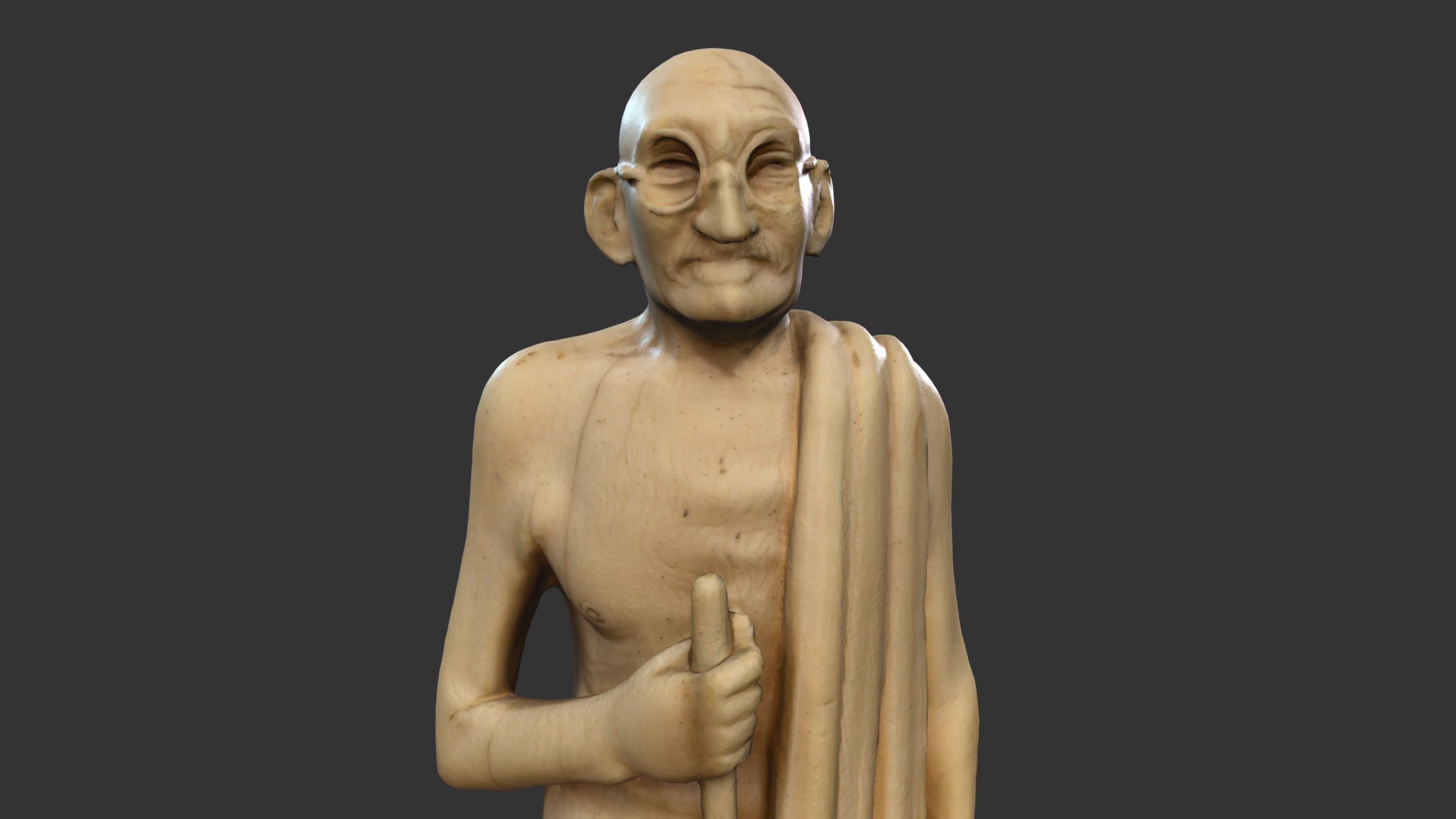 Ivory Gandhi v4 3DP 3D print model_36