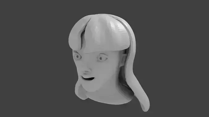 Female Head 3D model