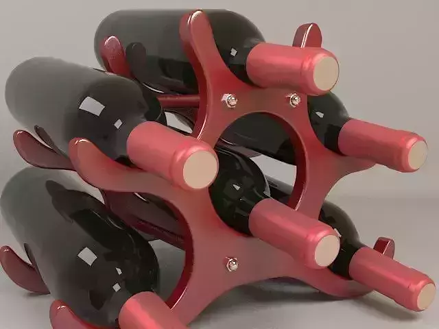 Wine Bottles Holder 3D model