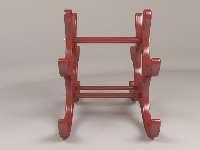 Wine Bottles Holder 3D model_8