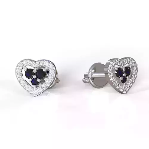 Heart earrings  3D print model