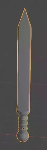 Gladius sword Low-poly 3D model