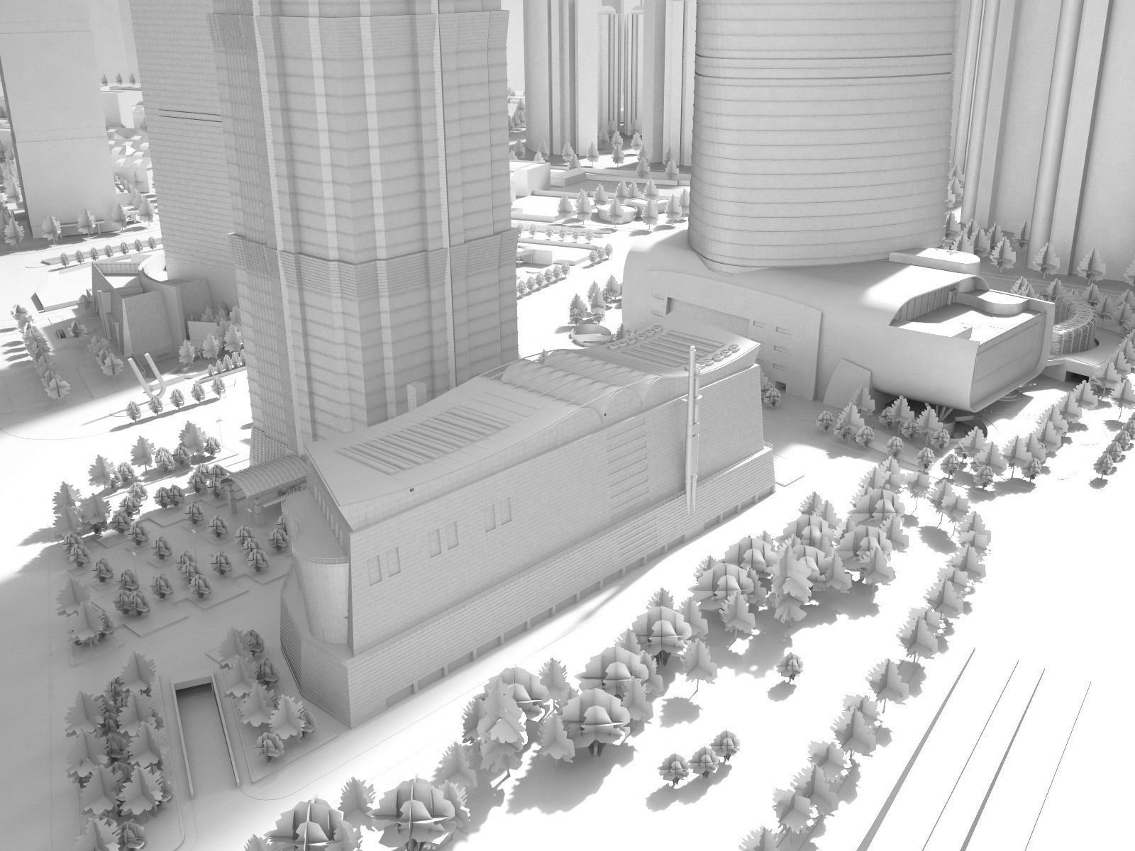 Shanghai Tower Downtown 3D model_15