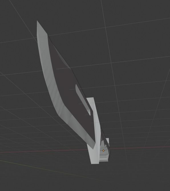 Knife 3D model_1