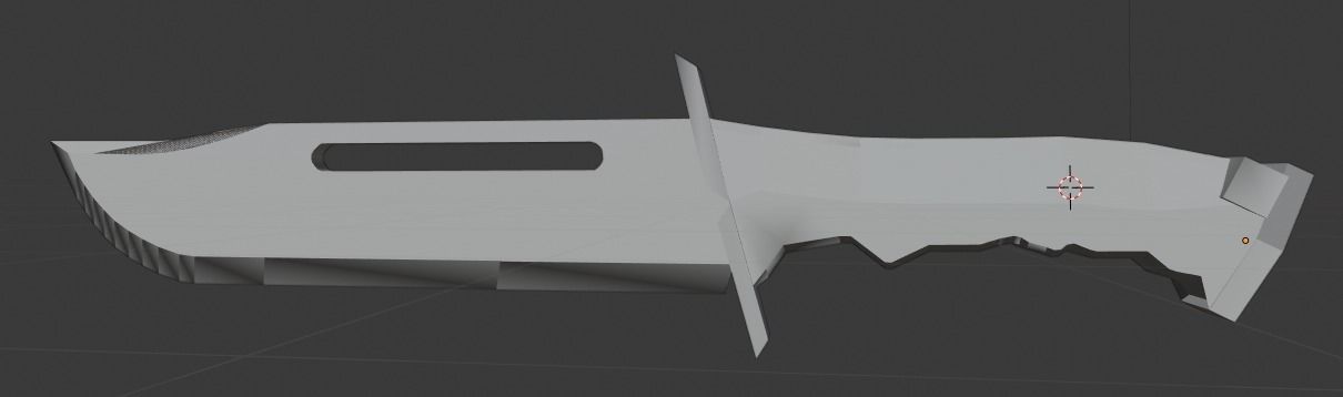 Knife 3D model_2