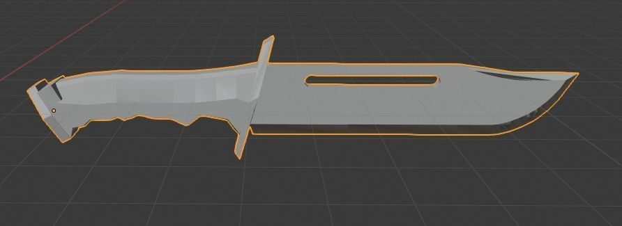 Knife 3D model_4