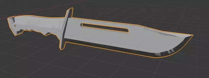 Knife 3D model_0