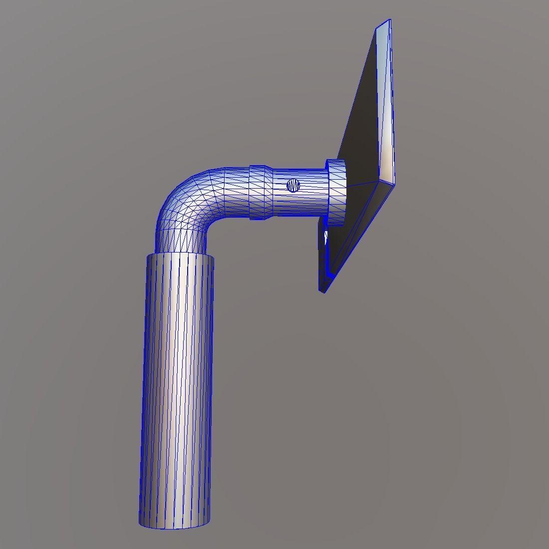 Door Handle Low-poly 3D model_5