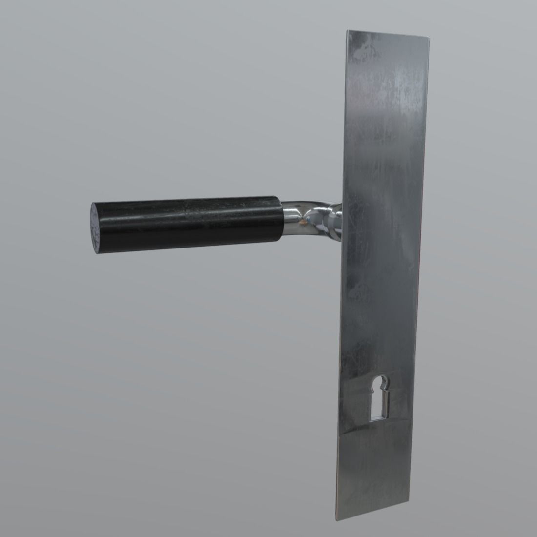 Door Handle Low-poly 3D model_7