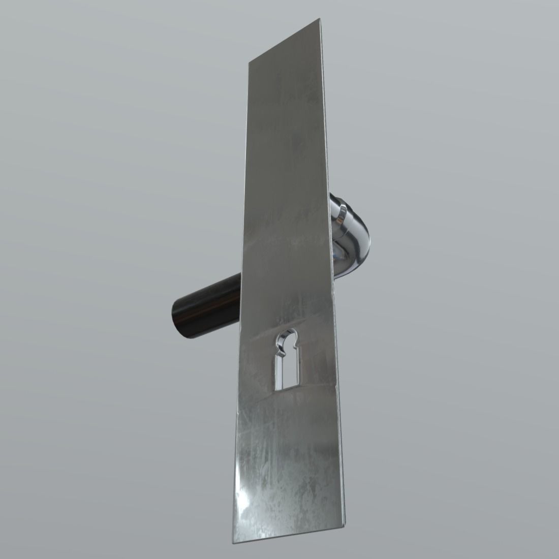 Door Handle Low-poly 3D model_9