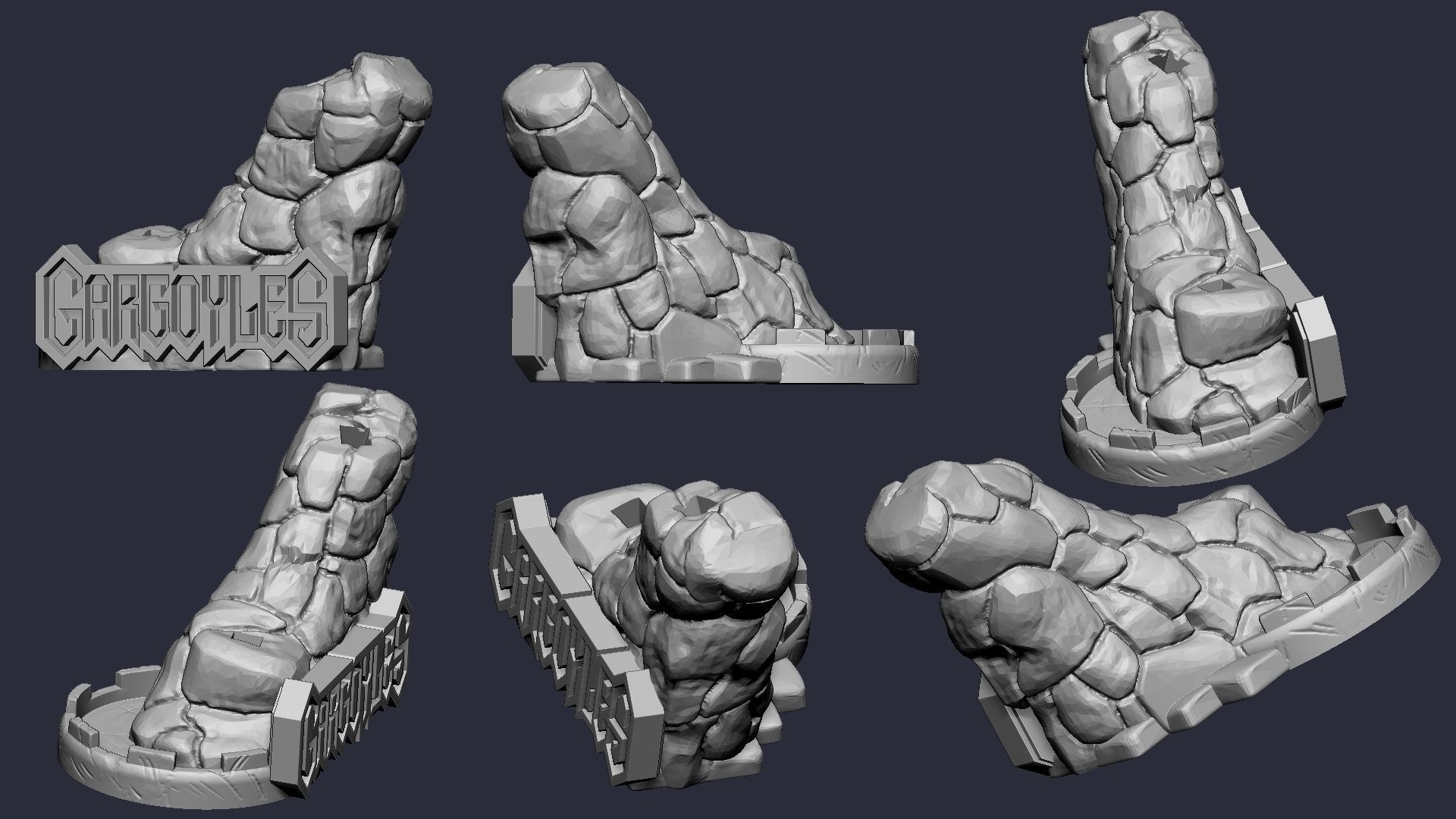 Goliath Gargoyles Fanart 3D print model_15