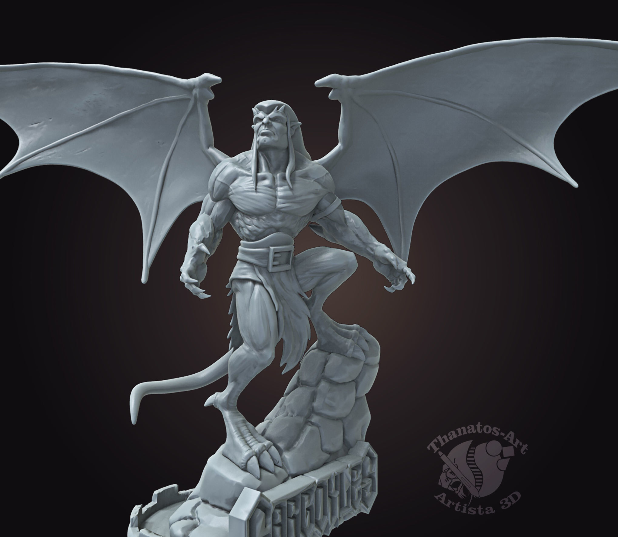 Goliath Gargoyles Fanart 3D print model_2