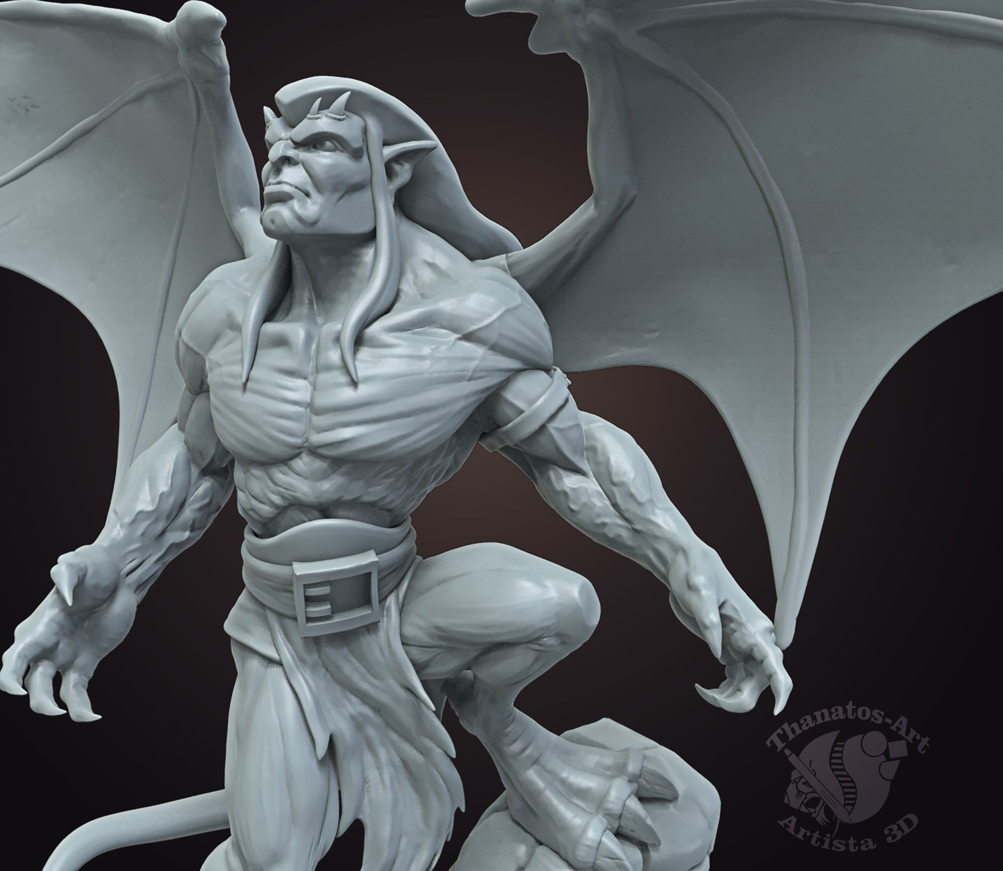 Goliath Gargoyles Fanart 3D print model_4