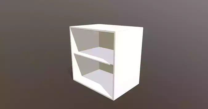 Modern Design Open Shelf 06 - 3D Model 3D model