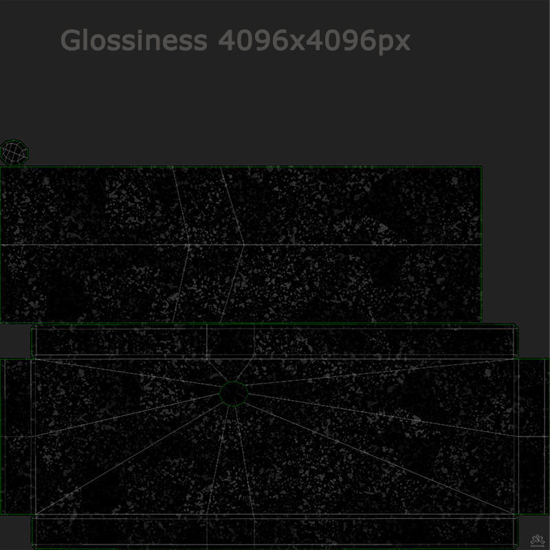 Running Cheetah Sculpture Low-poly 3D model_28