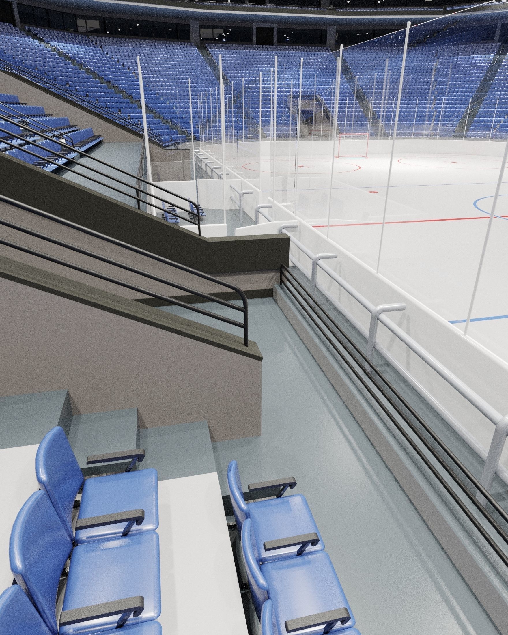Hockey Arena 3D model_4