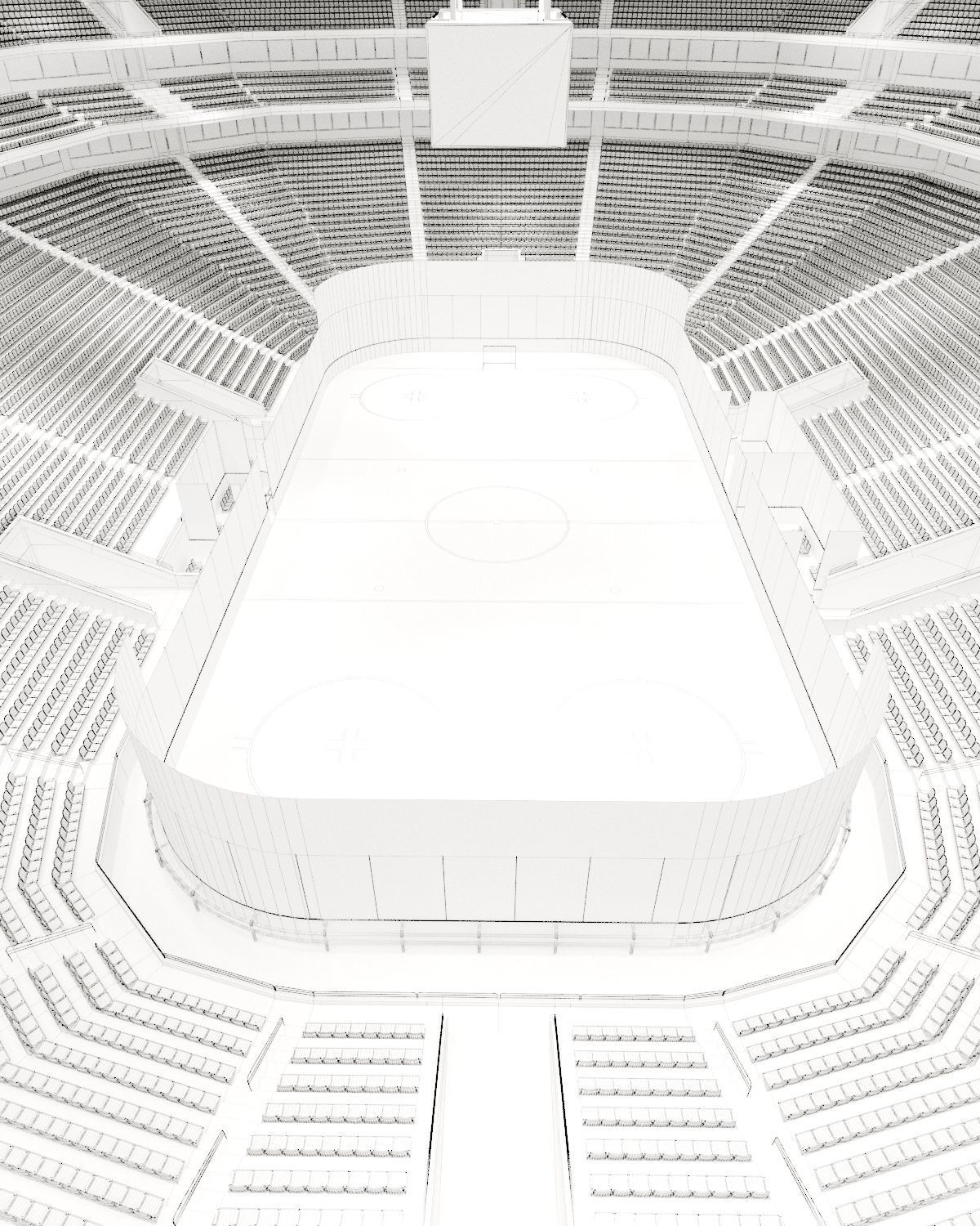Hockey Arena 3D model_8