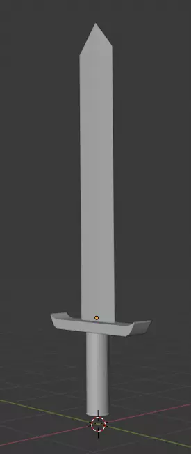 Sword Low-poly 3D model_0