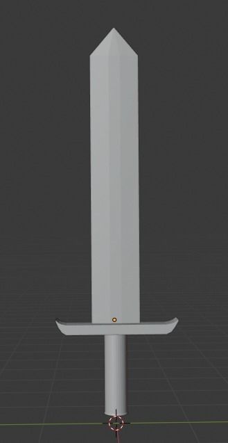 Sword Low-poly 3D model_4