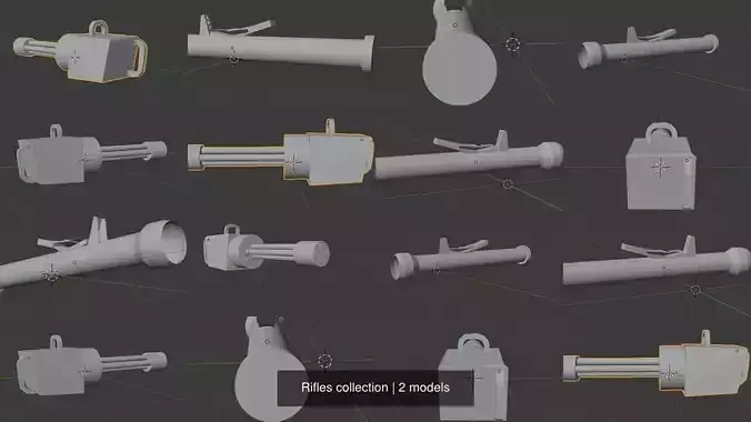 Rifles collection box with light