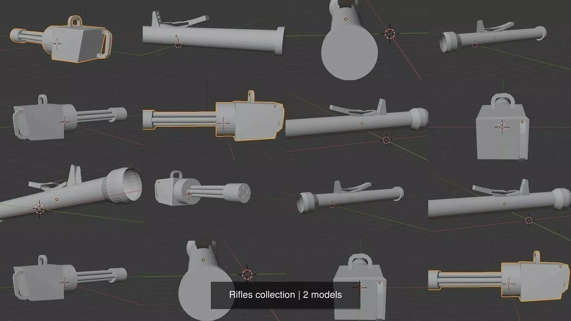 Rifles collection box with light _1