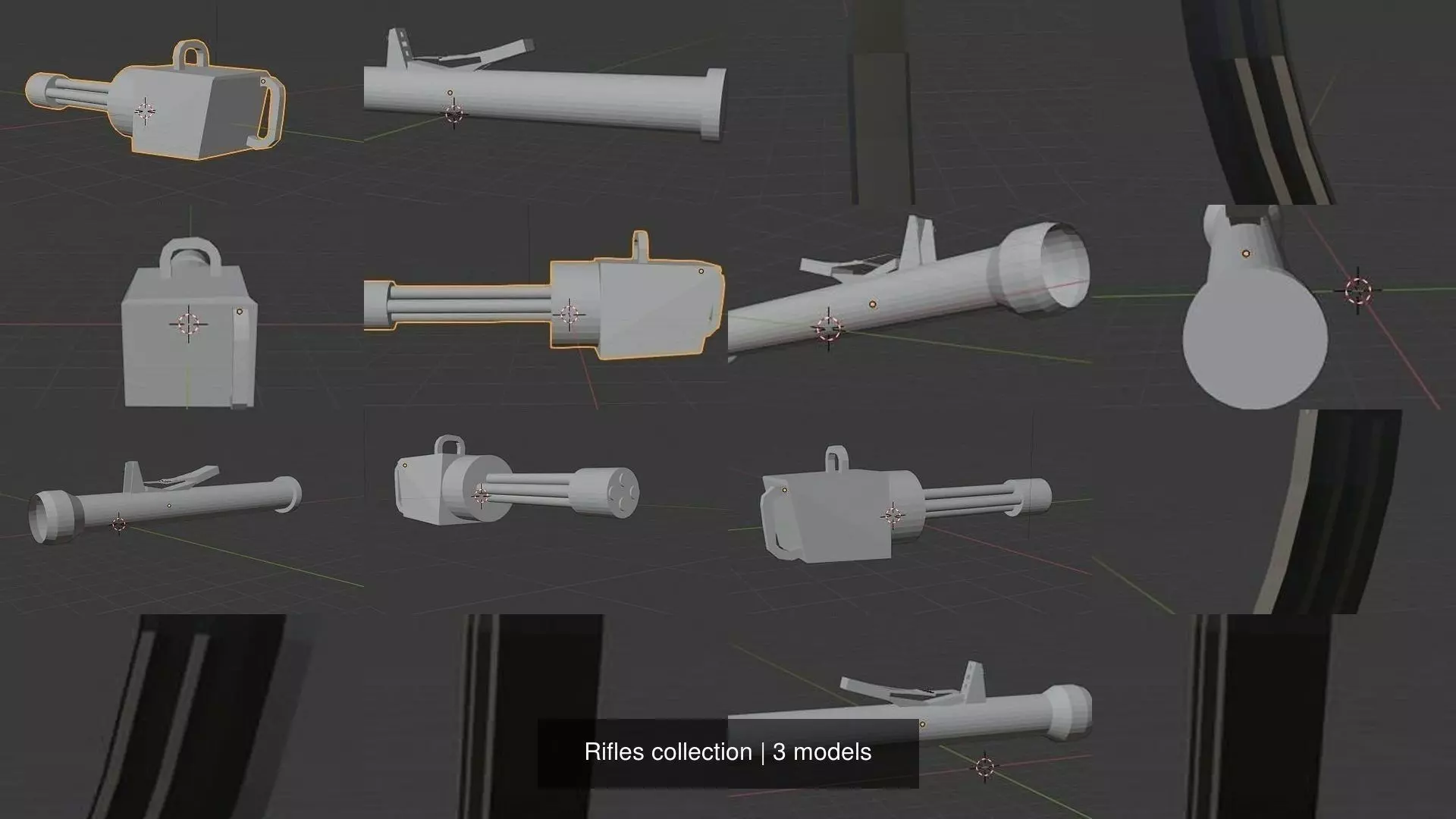 Rifles collection box with light _0