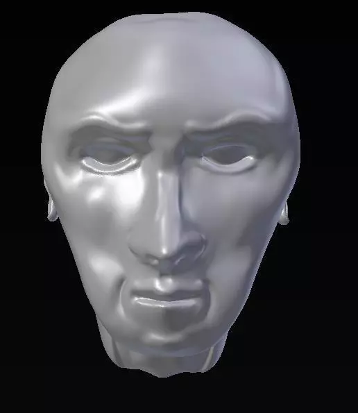 HumanFace-Detailed Jaw and Cheekbones 3D model_0