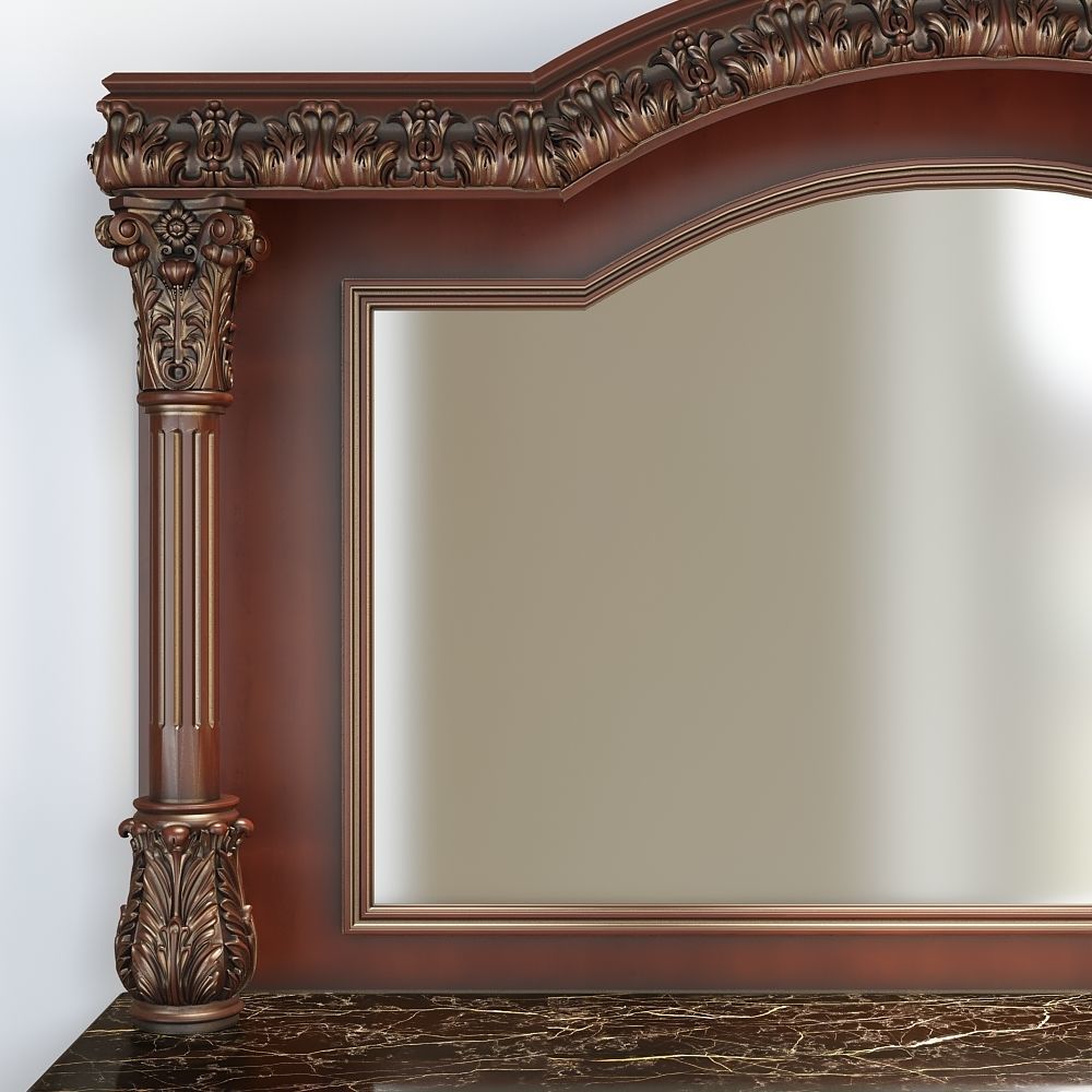 Classic dressing table 3D model_5