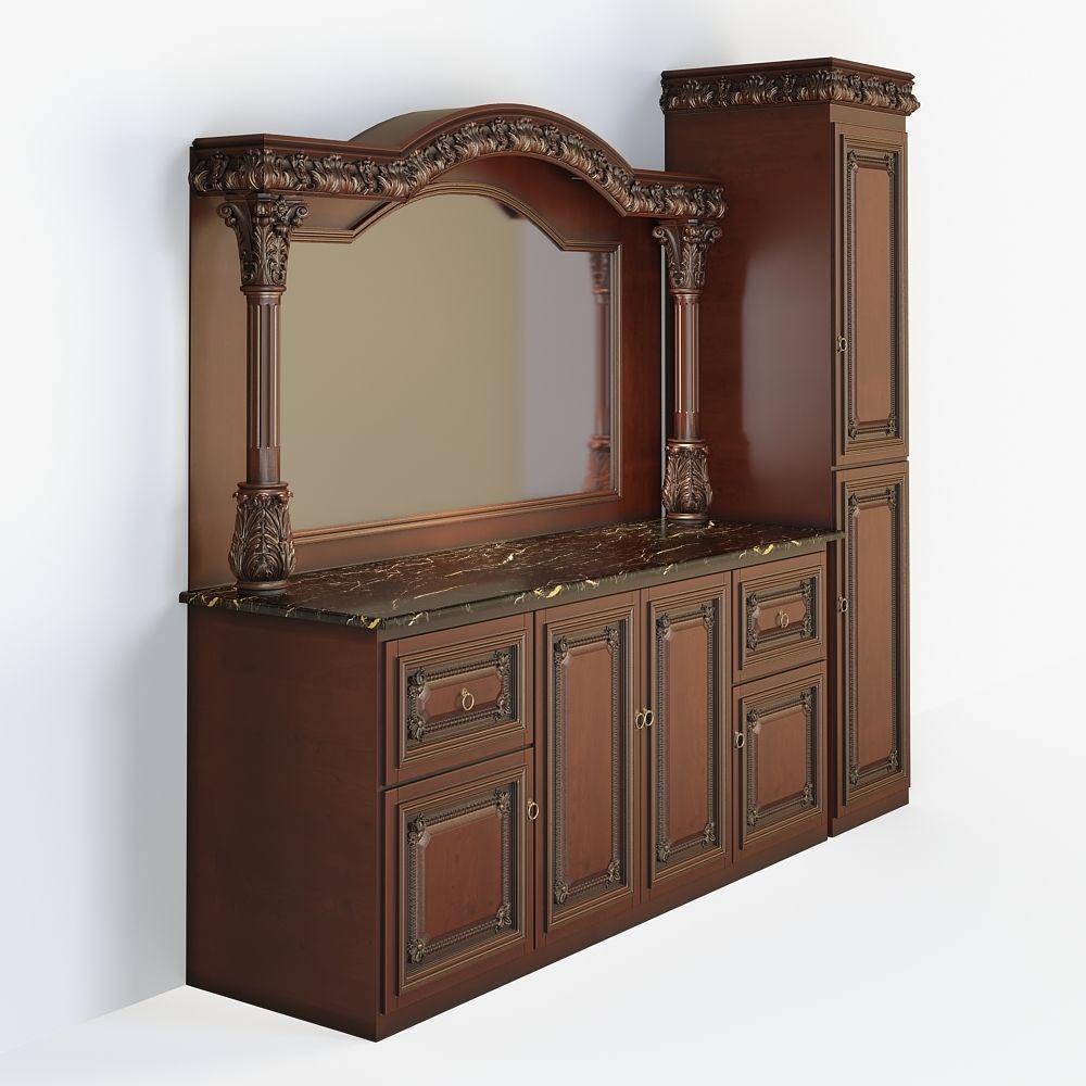 Classic dressing table 3D model_3
